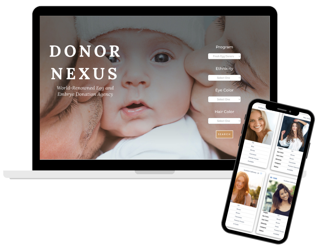 Donor Nexus offers an extensive online egg donor database, featuring a wide variety of egg donor profiles to be browsed by interested recipients.