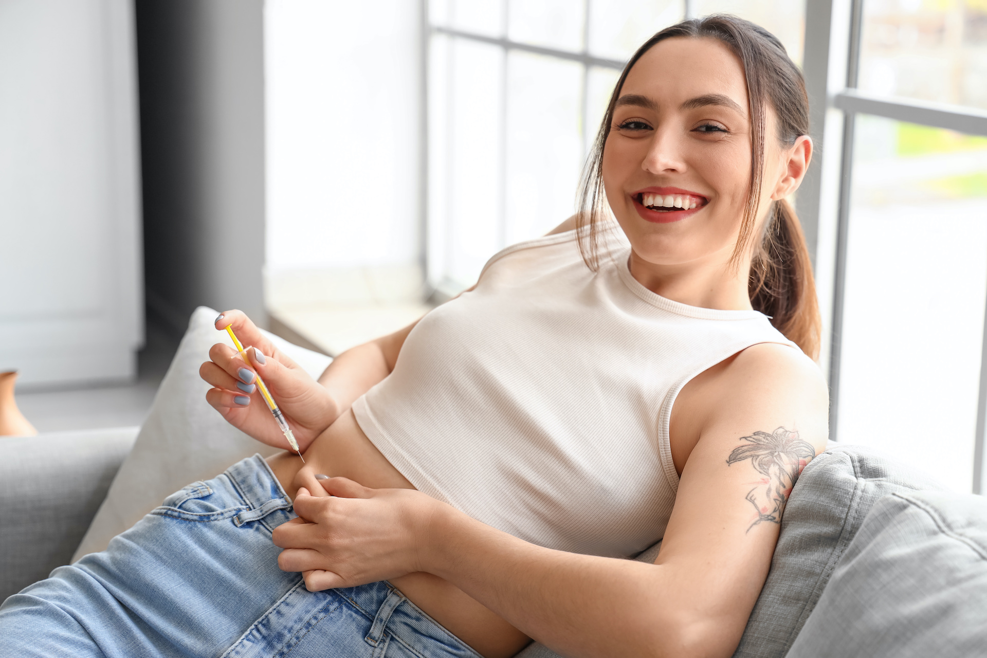 As part of the egg donation process, egg donors will self-inject hormone fertility medications into their lower abdomen for 10-12 days. Learn more!